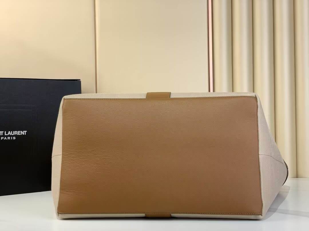 YSL Y Tote In Canvas And Leather 37*32*7cm - Image 10