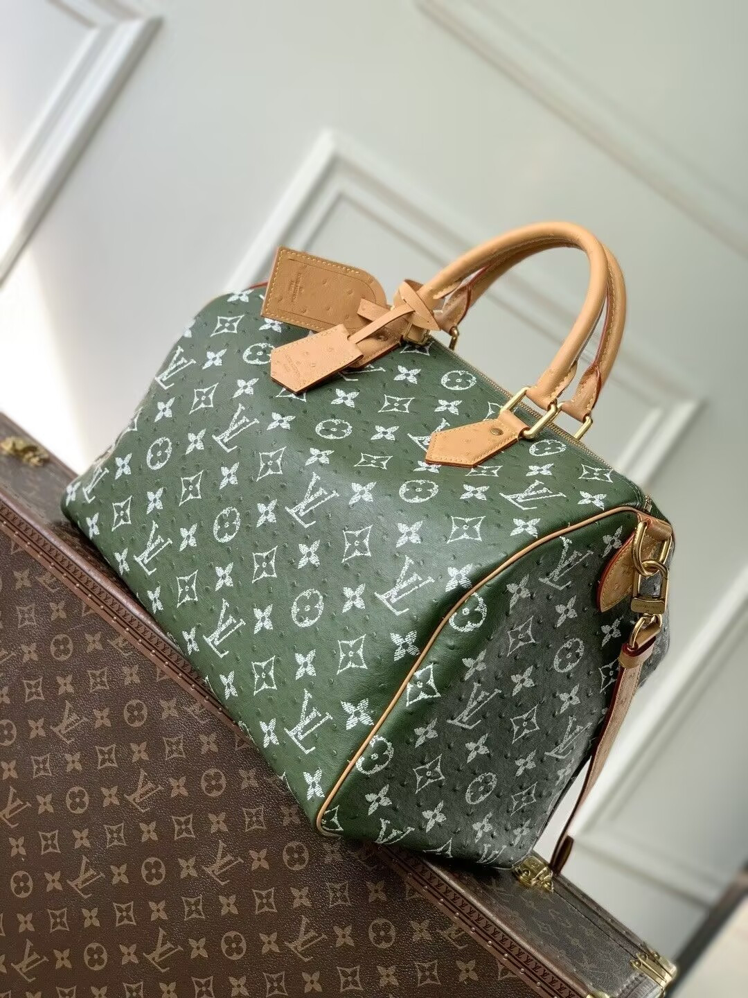 LV Speedy P9 Bandoulière 40 N88228 40x26x23cm - Image 4