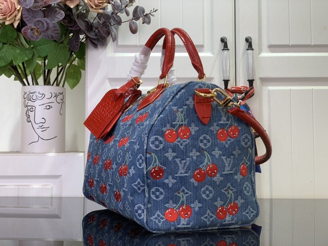 LV x TM Speedy Soft Bandoulière 30 N87627 (30*21*17cm) - Image 4