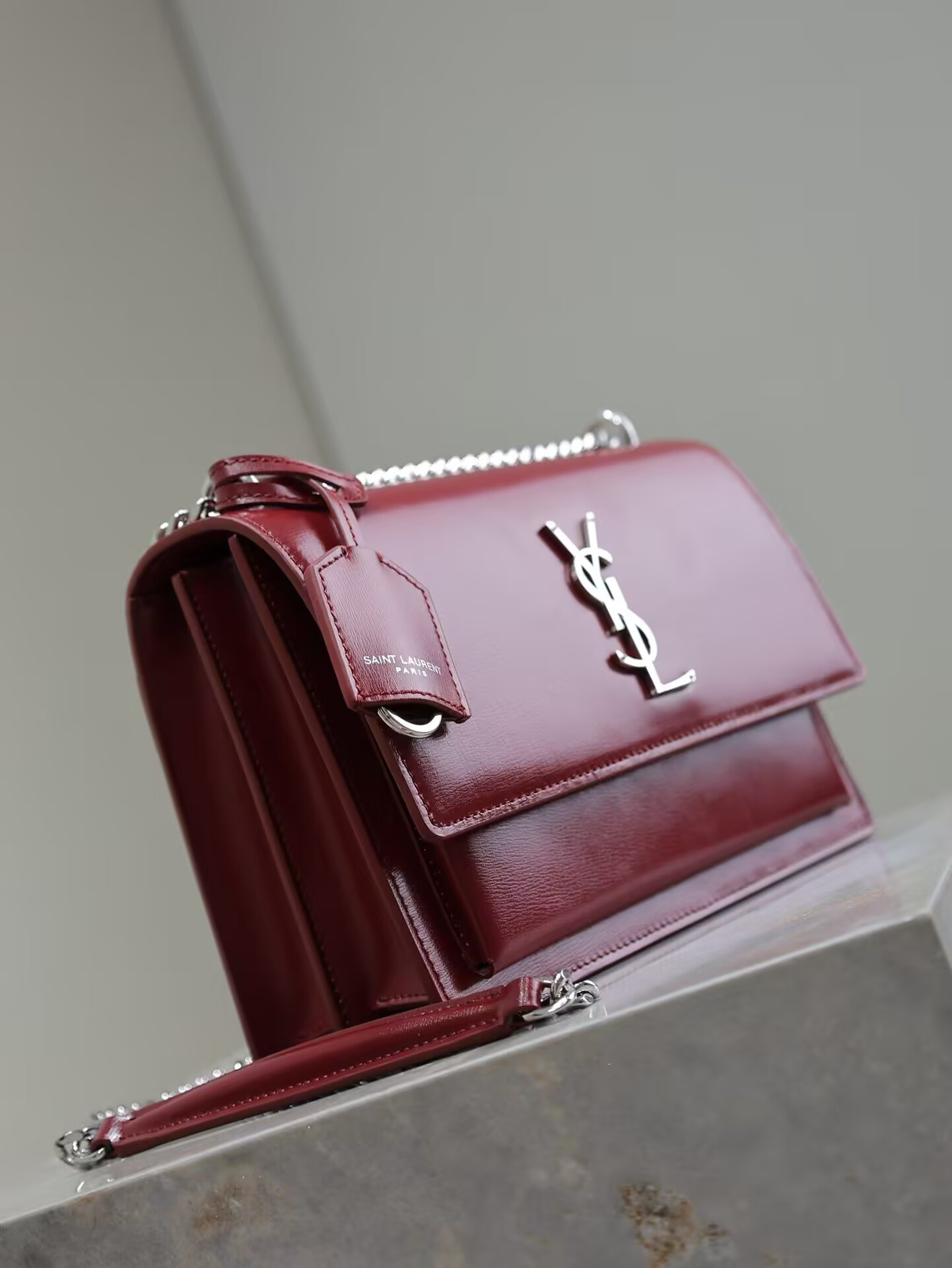 YSL SUNSET MEDIUM IN SMOOTH LEATHER 20x16 x6.4cm - Image 4