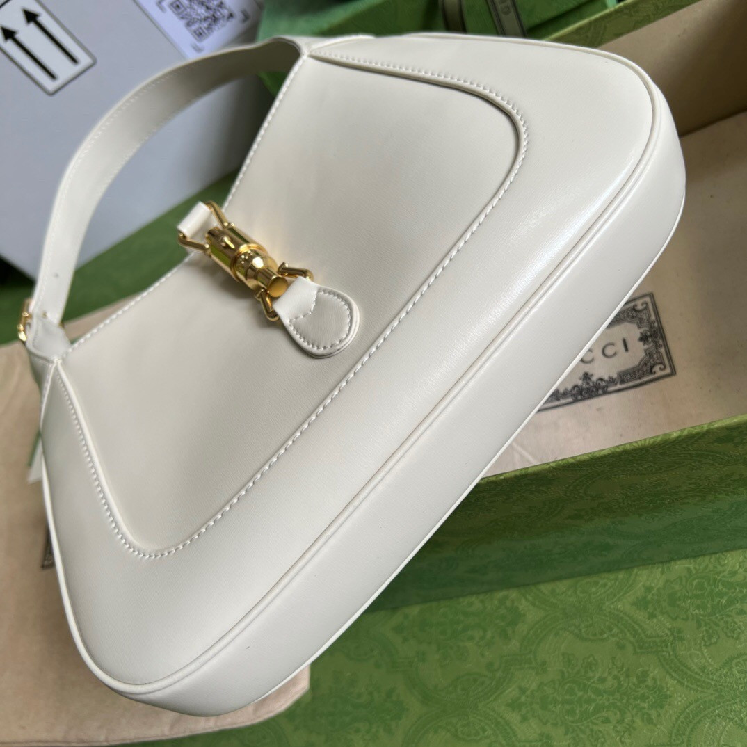 GUCCI JACKIE SMALL SHOULDER BAG Ivory 10.8 x 7.5 x 1.6 - Image 8