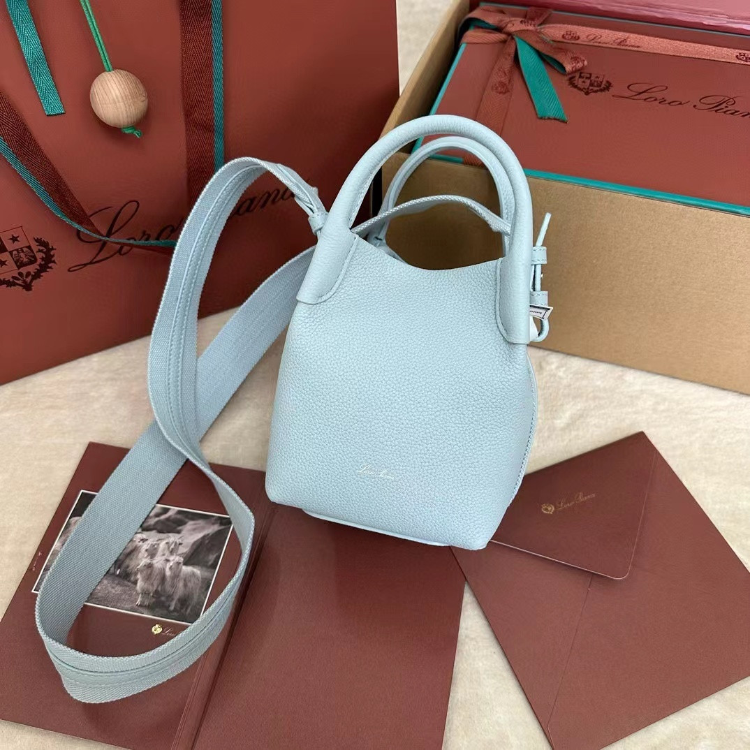 Loro Piana Small Bale Bag Grained Calfskin(21*17*17cm) - Image 2