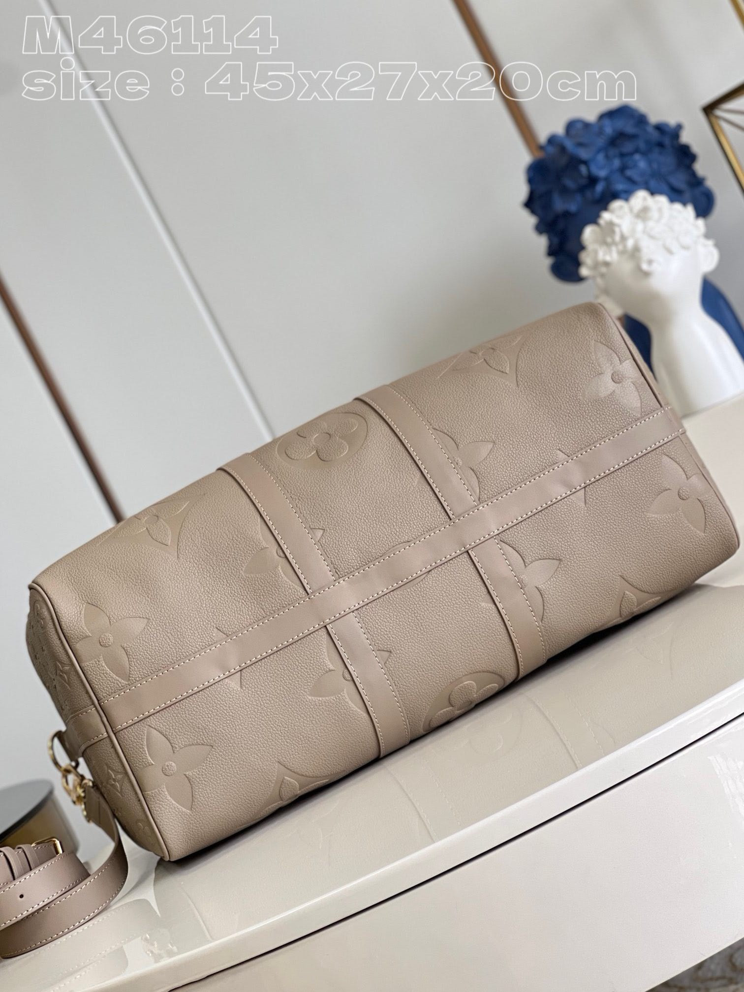 LV KEEPALL Bandoulière 45 Travel Bag M46114 27x20x45cm - Image 4