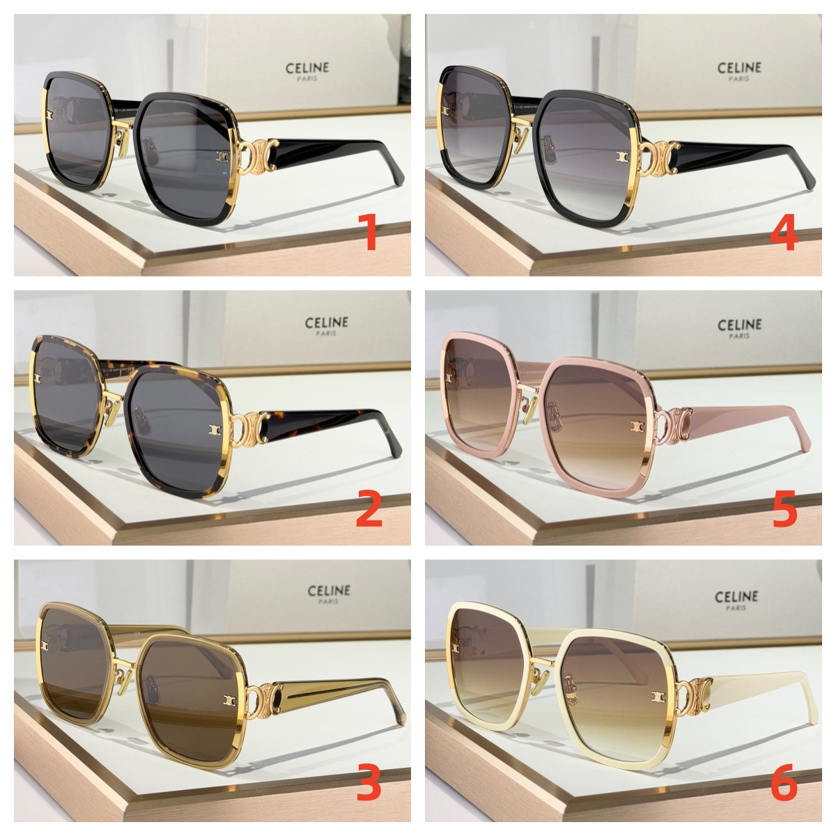 Celine Glasses CL40250 57-21-145 - Image 2