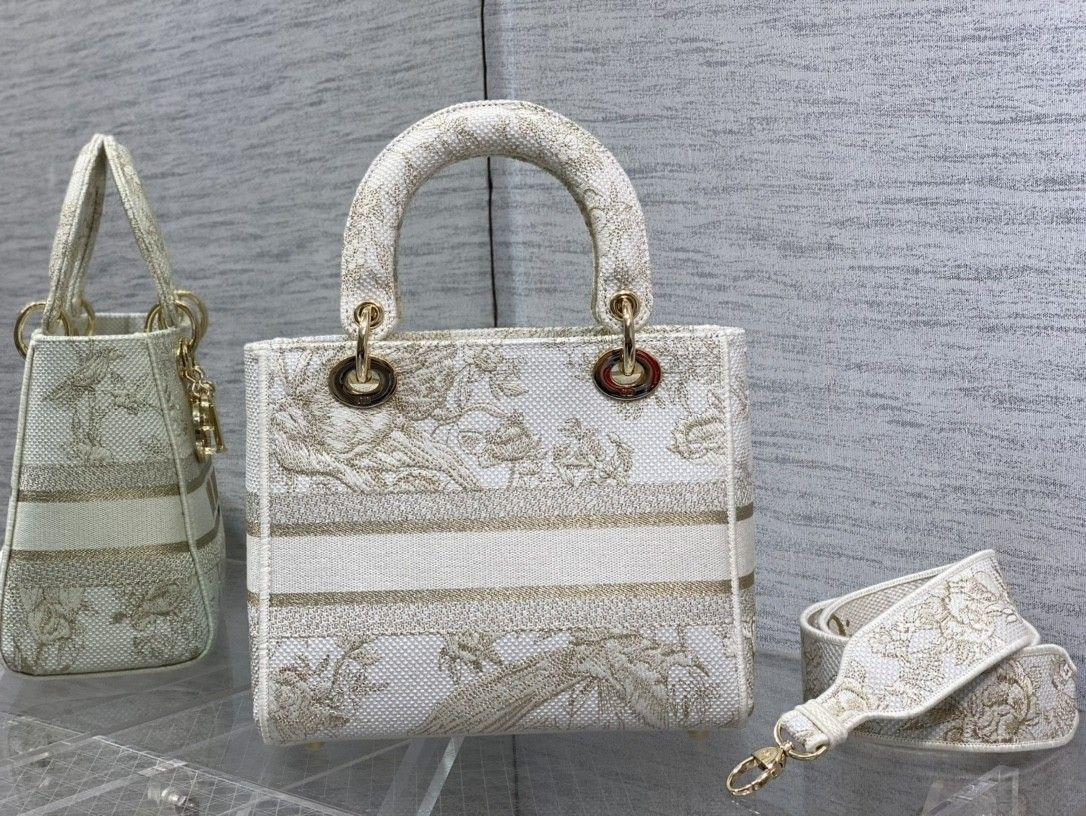 MEDIUM DIOR LADY D-LITE BAG 24 x 20 x 11 cm - Image 3