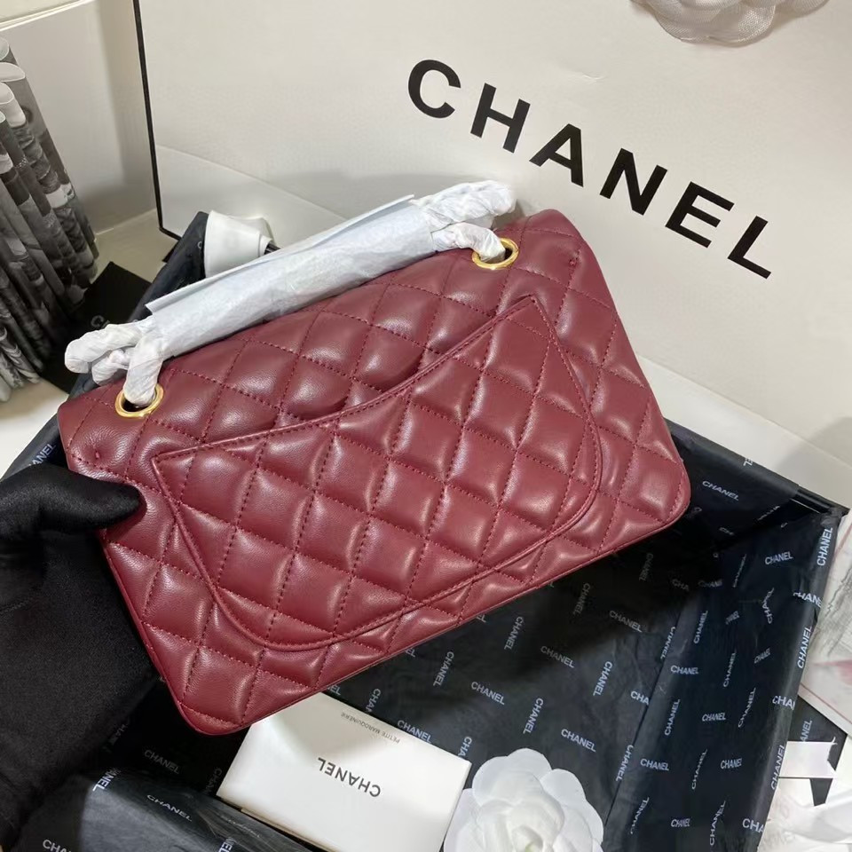 CHANEL SMALL CLASSIC HANDBAG Gold Metal 14.5×23×6cm - Image 5