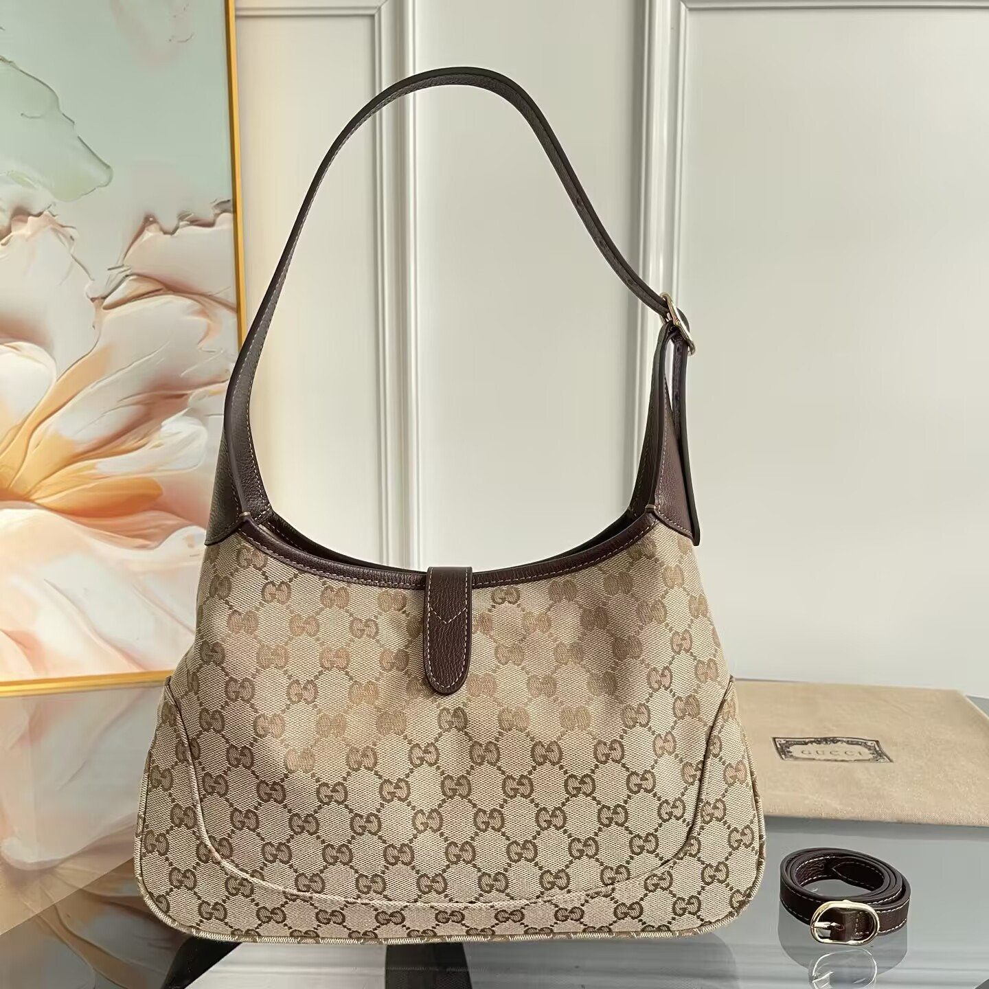 Gucci Jackie 1961 Medium Shoulder Bag 31.5x22x5cm - Image 3