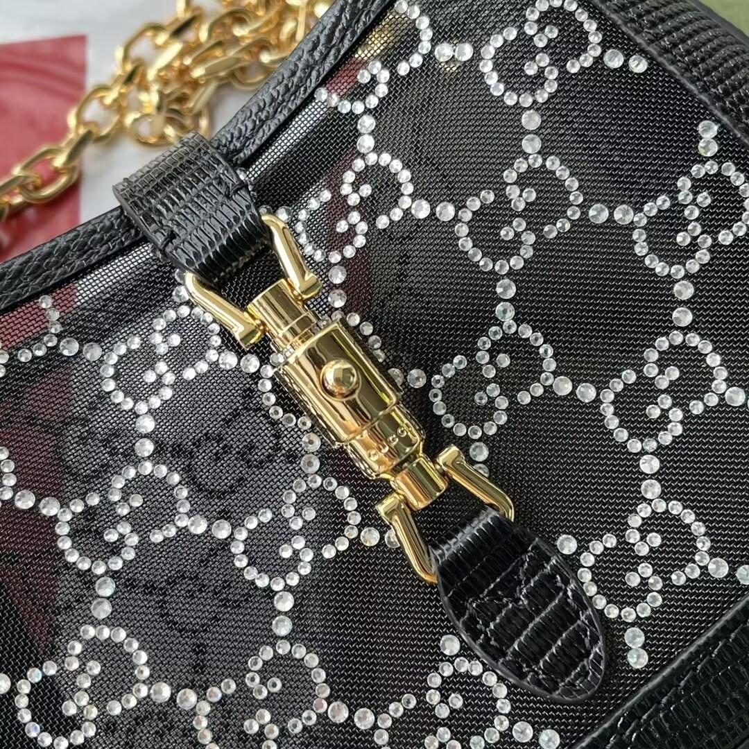 Gucci Jackie 1961 mini lizard shoulder bag 19x13x3cm - Image 7