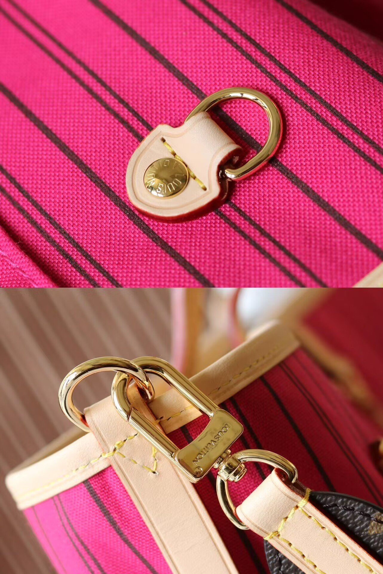 LV Neverfull MM Bandoulière Inside Out M12257 31 x 28 x 14cm Without Box - Image 3