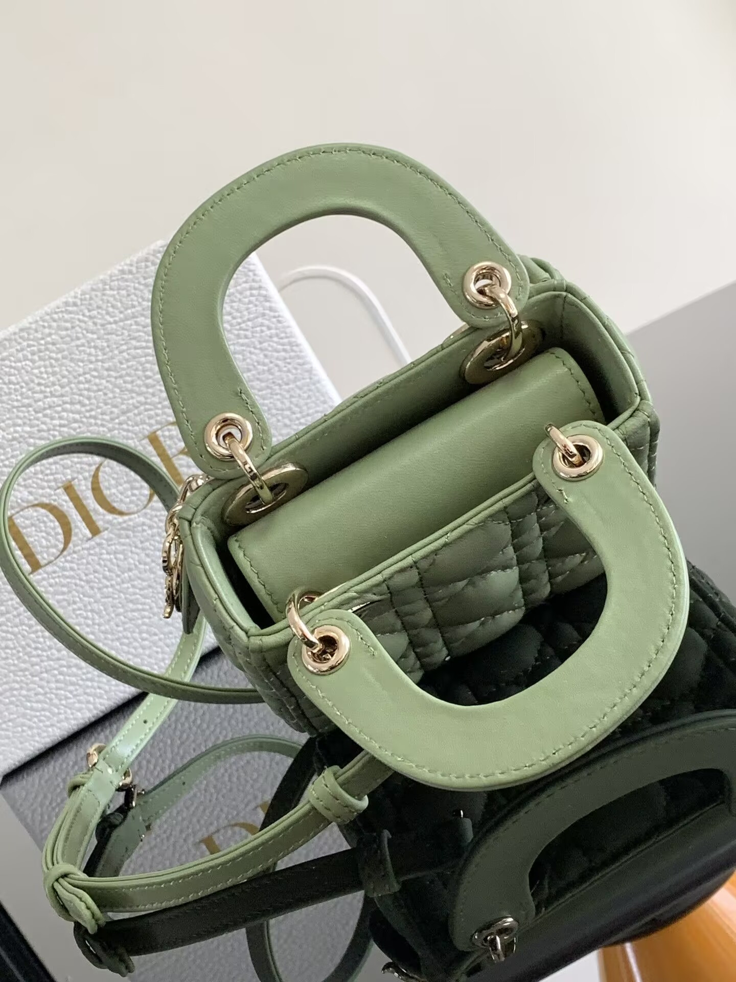 Dior Micro Lady Bag 12*10.2*5cm - Image 4