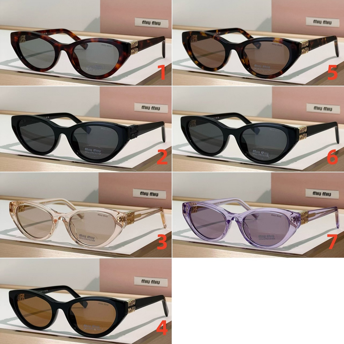 Miu Miu Glasses SMUA04 54-20-140 - Image 2