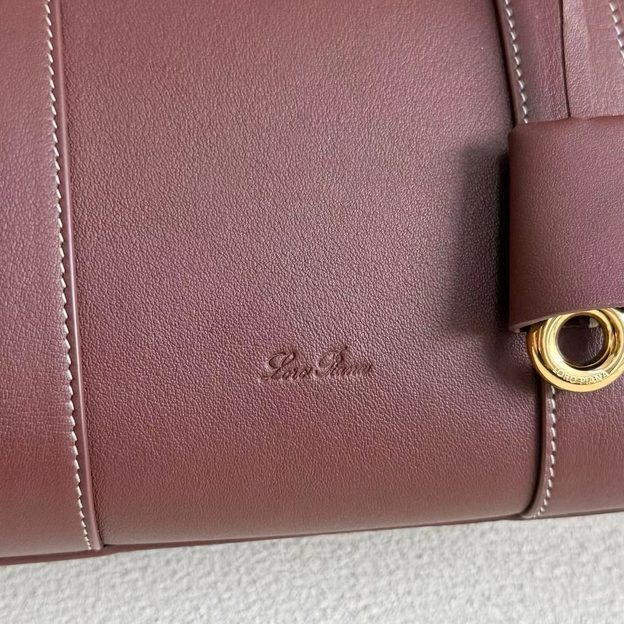 Loro Piana Loom Bag L25 Smooth Calfskin 25x18x12.5cm - Image 10