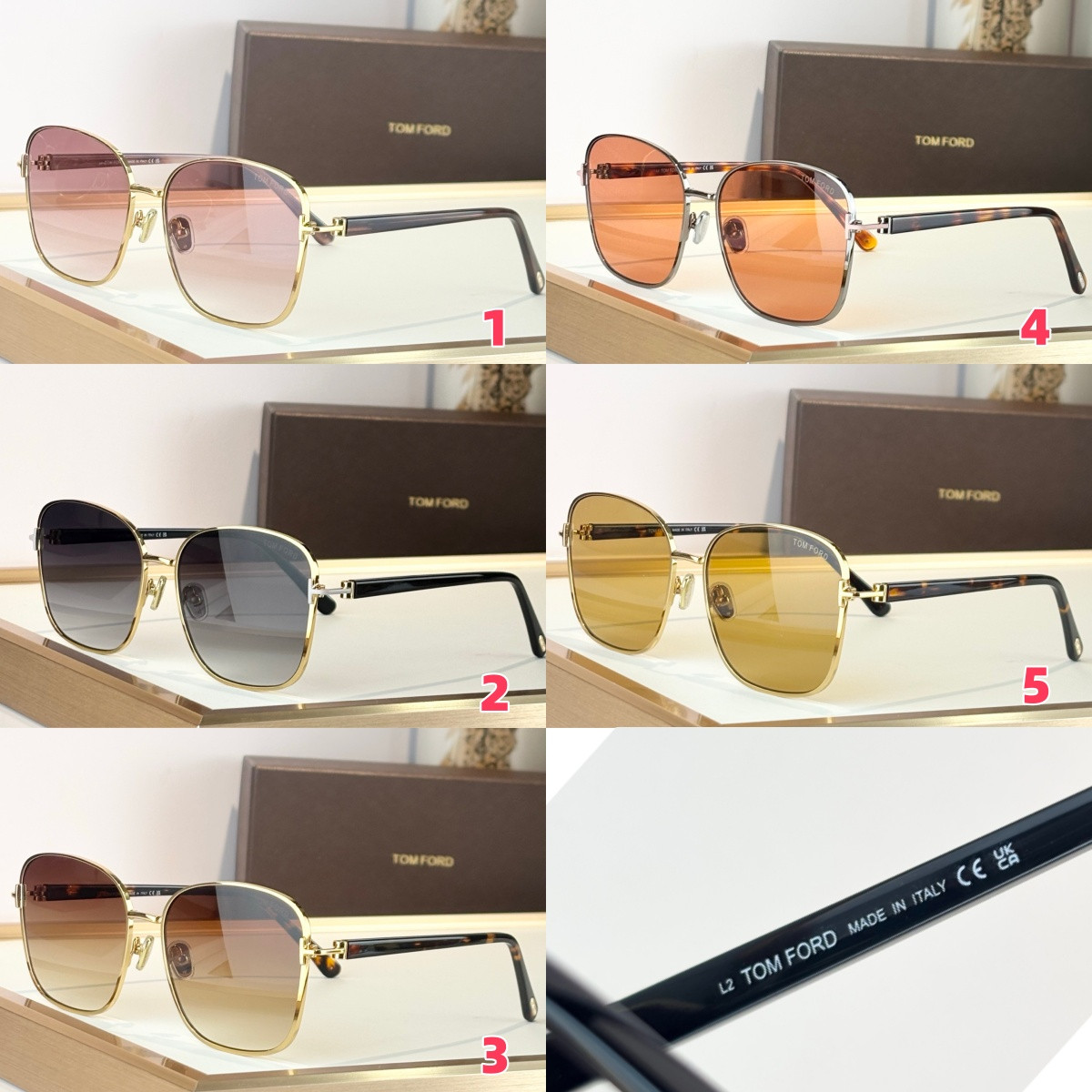 Tom Ford Glasses TF1029 57-17-140 - Image 2