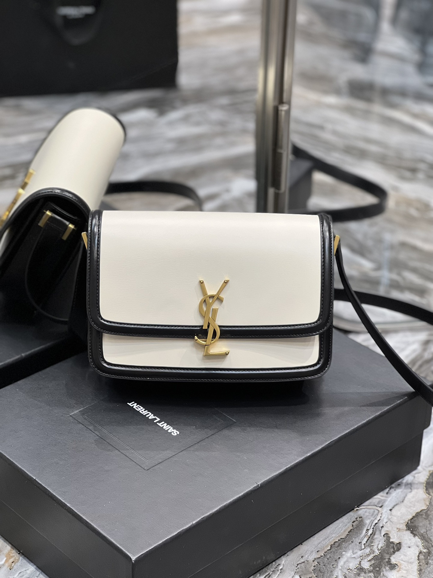 YSL SOLFERINO SMALL SATCHEL IN BOX SAINT LAURENT 19 X 13 X 5 CM - Image 2