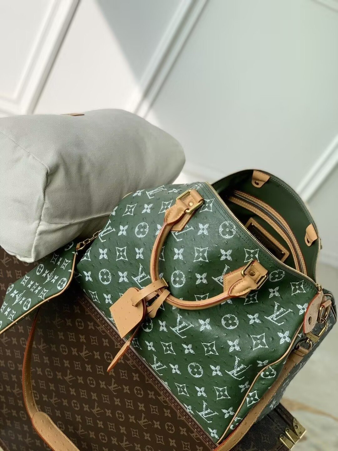 LV Speedy P9 Bandoulière 40 N88228 40x26x23cm - Image 6