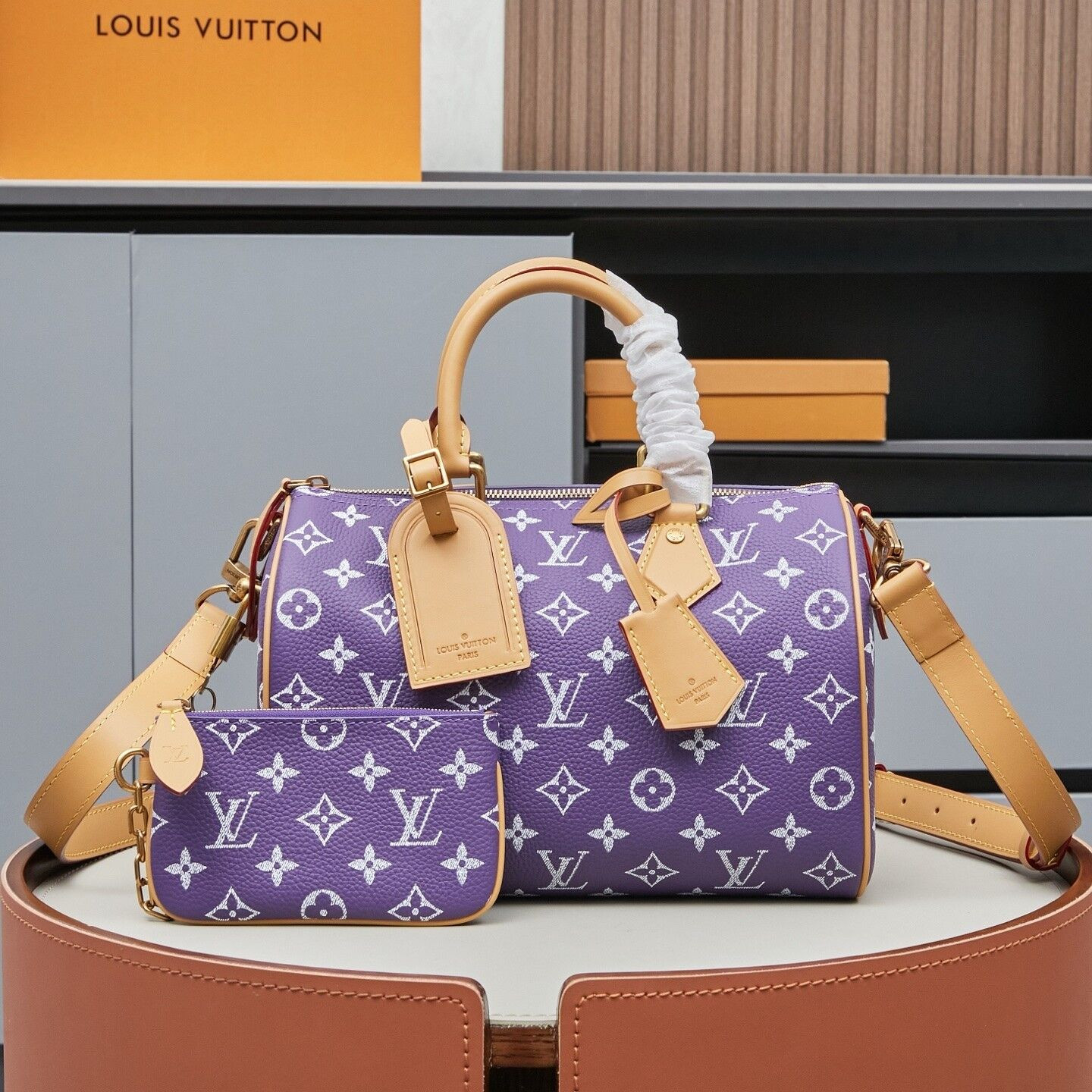 LV Speedy P9 Bandoulière M11562 25 25x15x15cm - Image 2