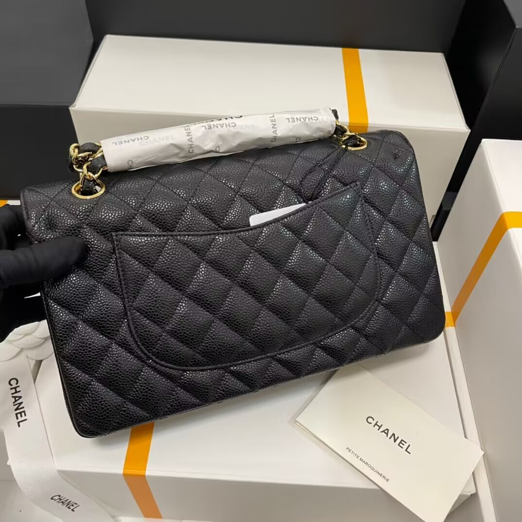 CHANEL CLASSIC HANDBAG GRAINED CALFSKIN 6 × 9.9 × 2.5 in - Image 10