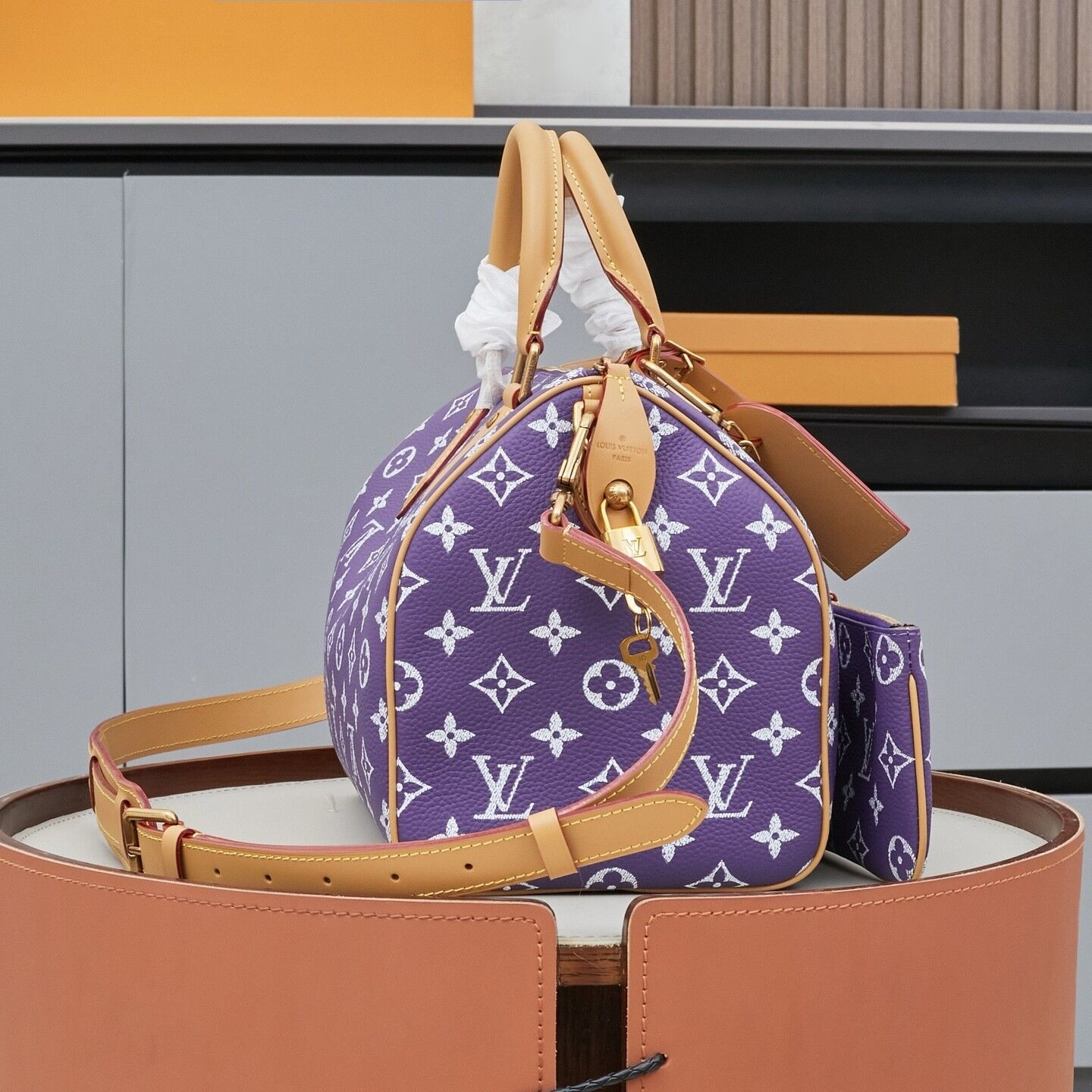 LV Speedy P9 Bandoulière 30 M11562-1 30x21x17cm - Image 5