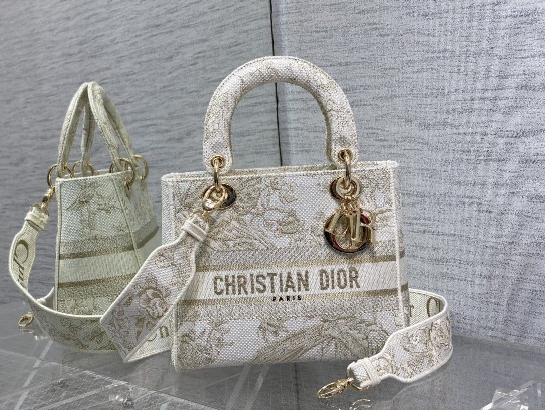 MEDIUM DIOR LADY D-LITE BAG 24 x 20 x 11 cm - Image 4