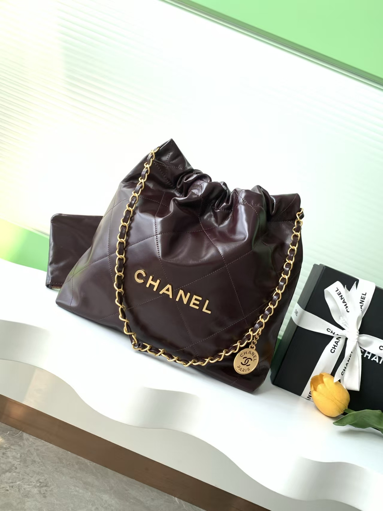 CHANEL 22 SMALL HANDBAG 35x37x7cm - Image 2