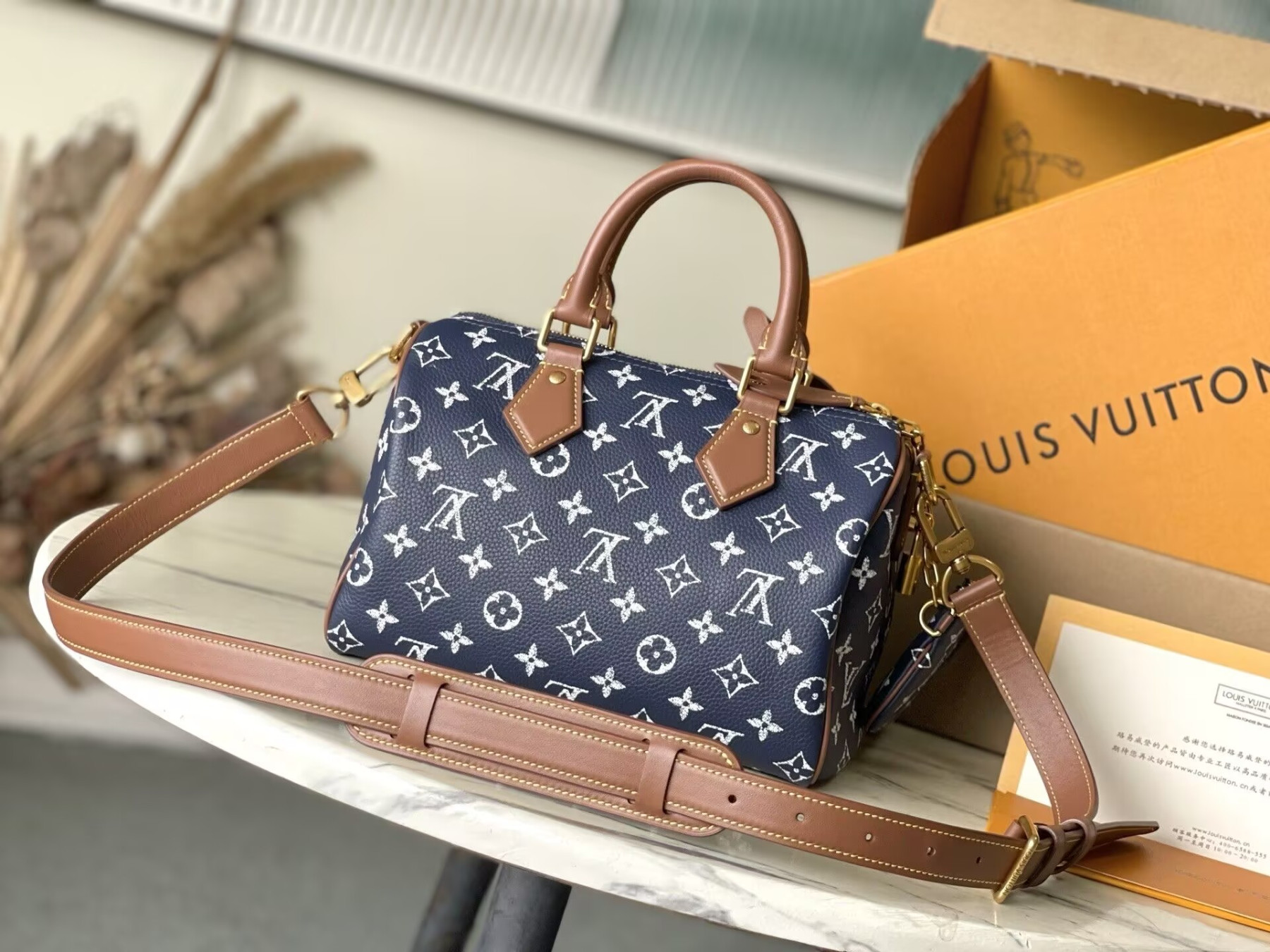 LV Speedy P9 Bandoulière 25 M15278 25x15x15cm - Image 4