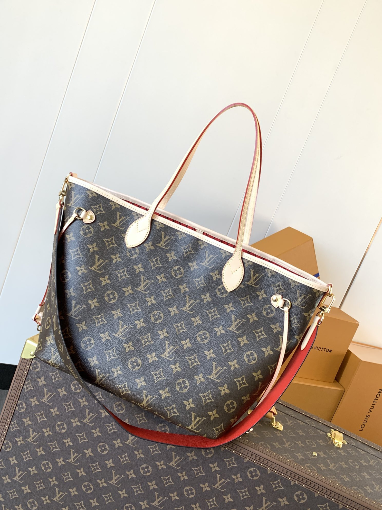 LV Neverfull MM M12096(31*28*14cm) - Image 3