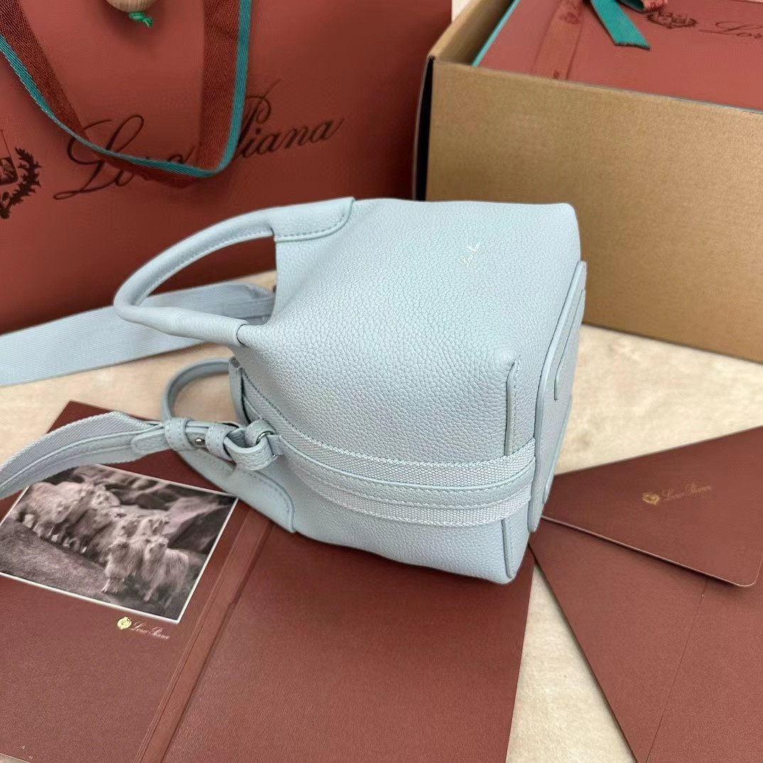 Loro Piana Small Bale Bag Grained Calfskin(21*17*17cm) - Image 4