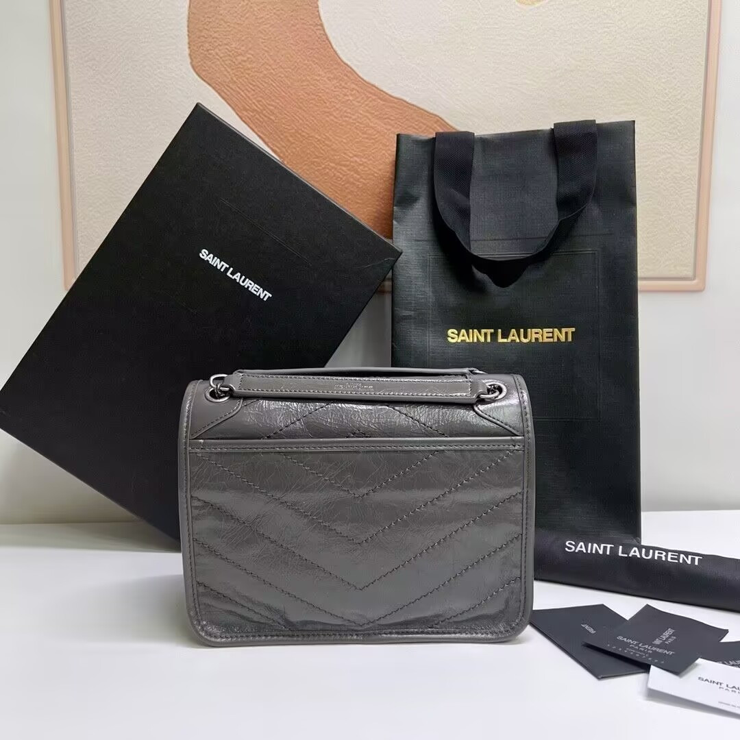 YSL NIKI BABY IN VINTAGE LEATHER 21x16x7.5cm - Image 3