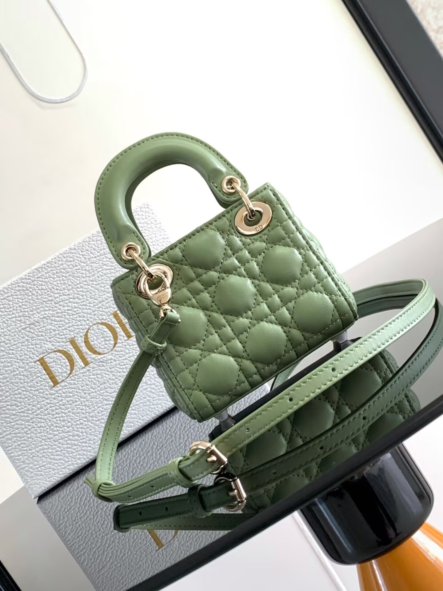Dior Micro Lady Bag 12*10.2*5cm - Image 3