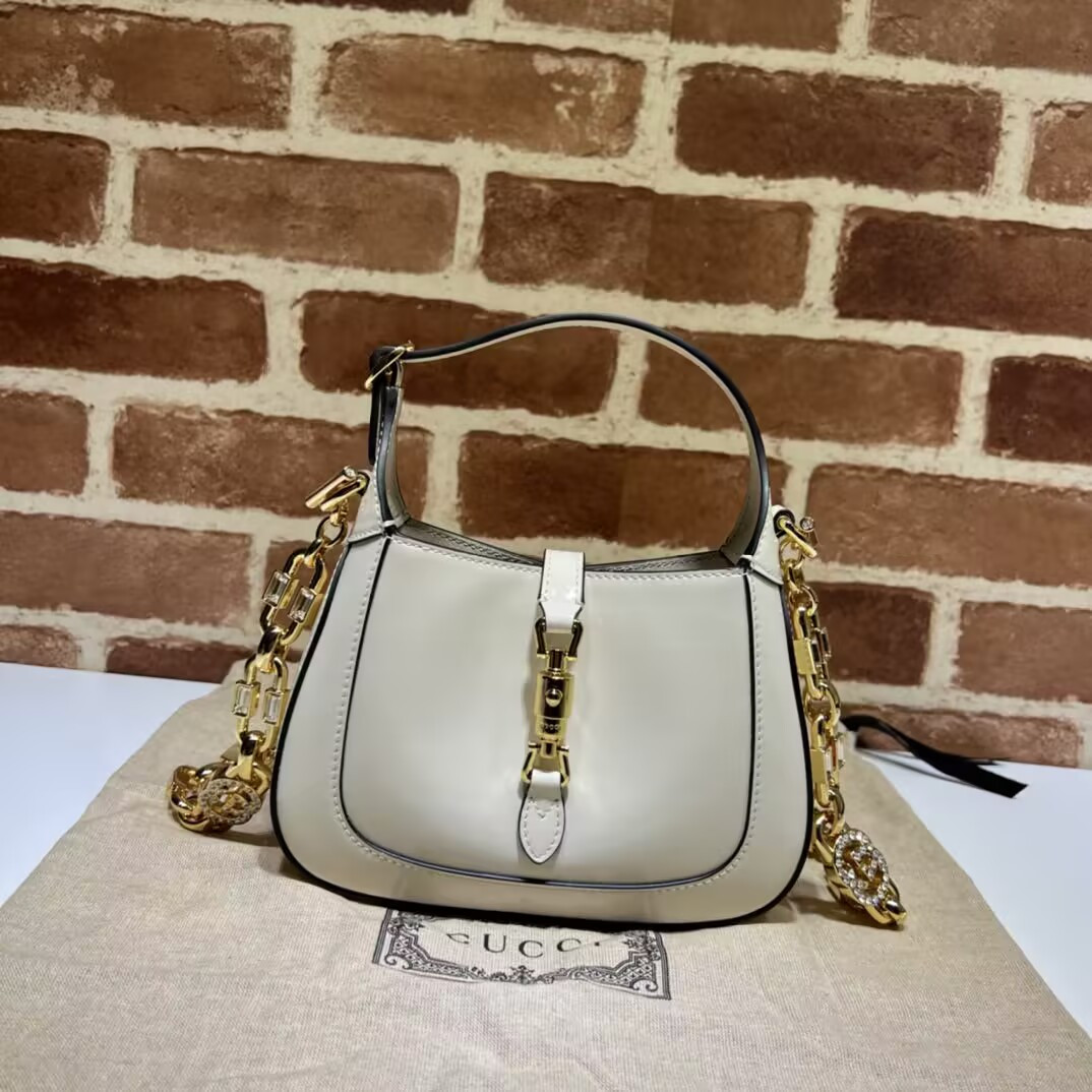 Gucci Mini Jackie 1961 Patent Leather Shoulder Bag 19x13x3cm - Image 2