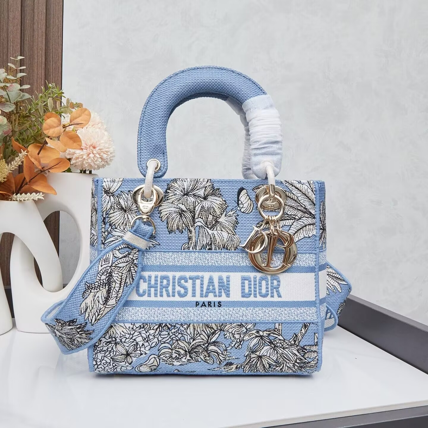 Dior Dioriviera Medium Dior Lady D-Lite Bag 24x20x11cm - Image 2