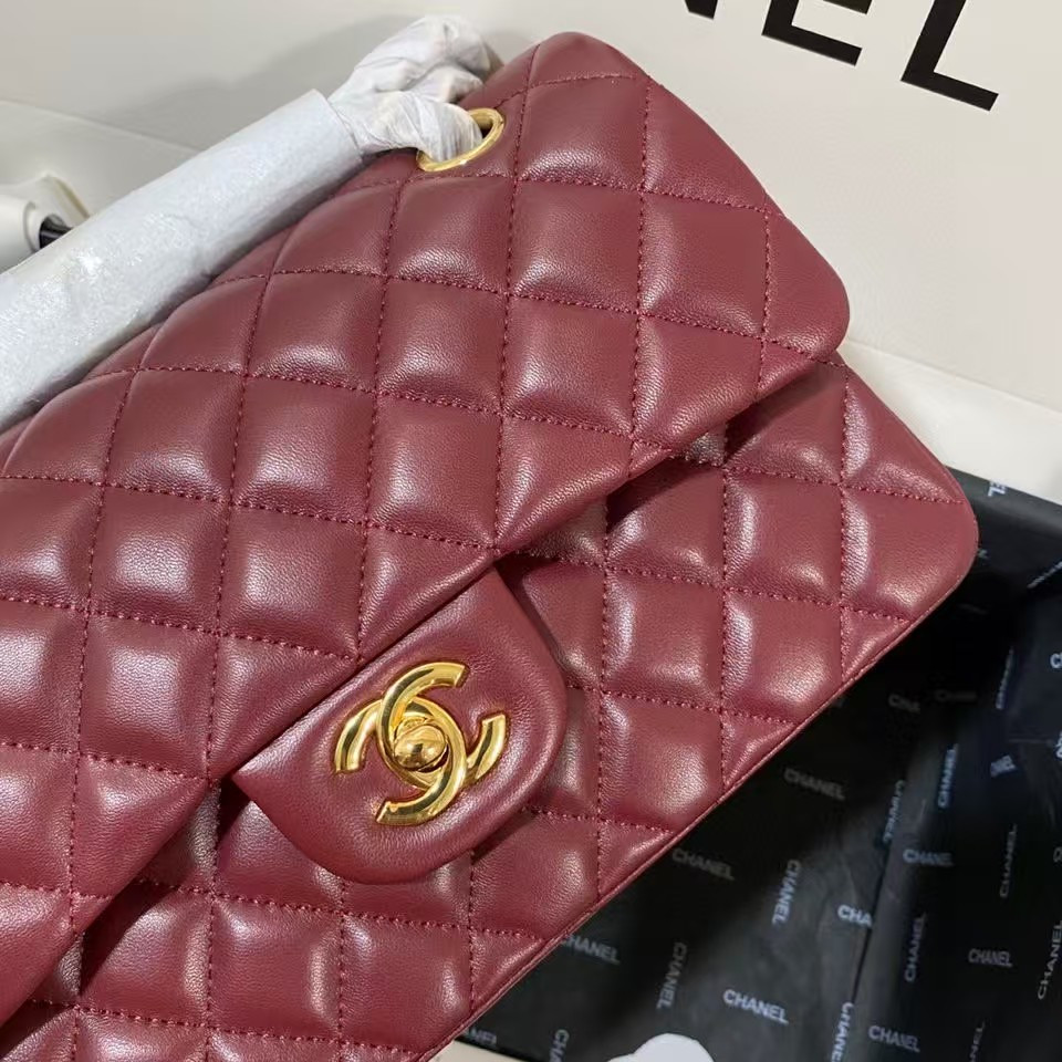CHANEL SMALL CLASSIC HANDBAG Gold Metal 14.5×23×6cm - Image 8