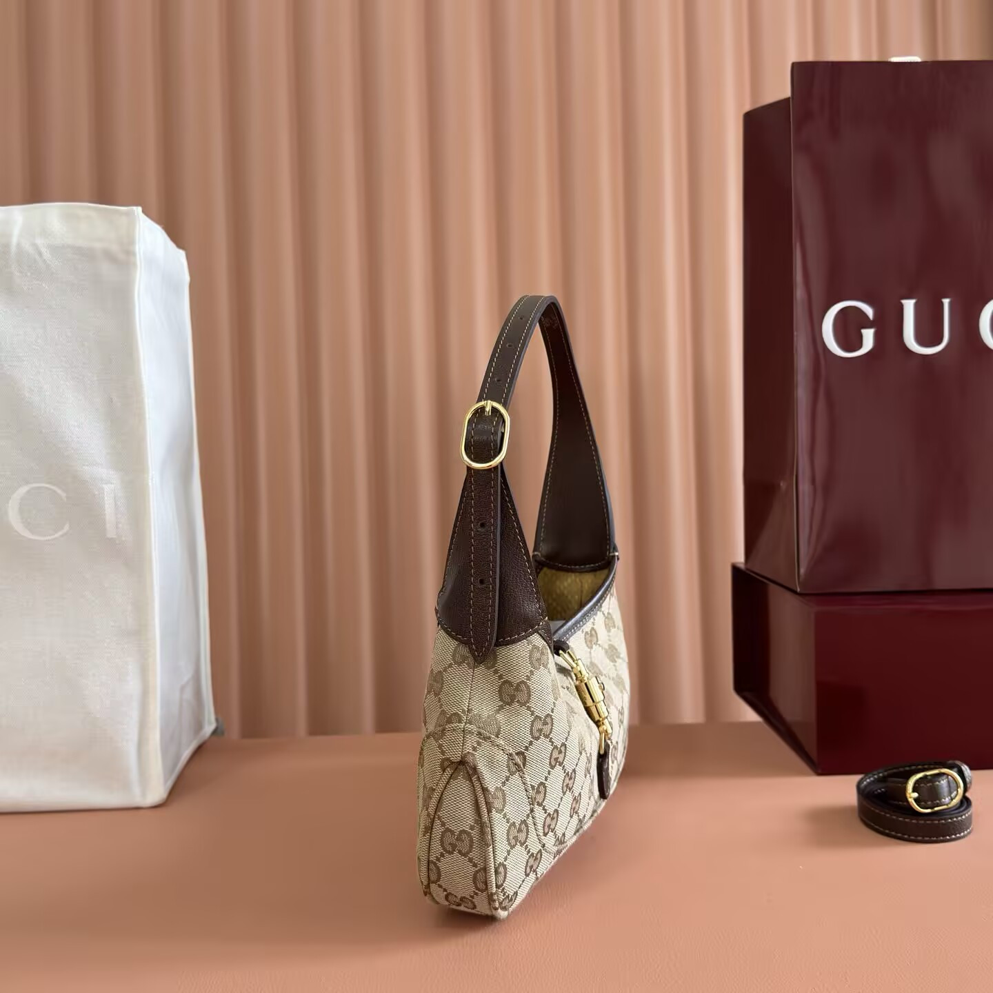 Gucci Jackie Slim Small Shoulder Bag 28x16x3.5cm - Image 5