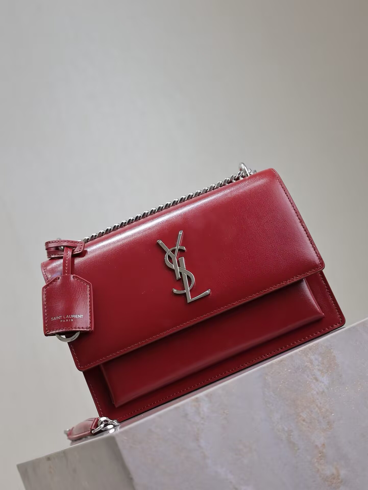 YSL SUNSET MEDIUM IN SMOOTH LEATHER 20x16 x6.4cm - Image 6