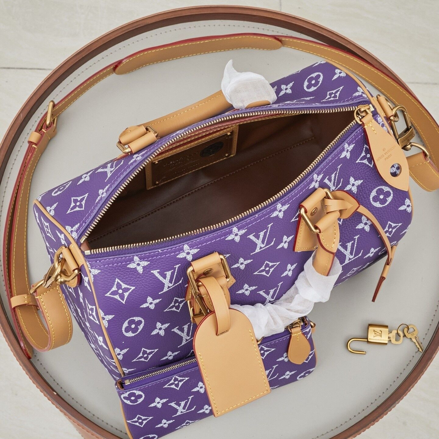 LV Speedy P9 Bandoulière 30 M11562-1 30x21x17cm - Image 6