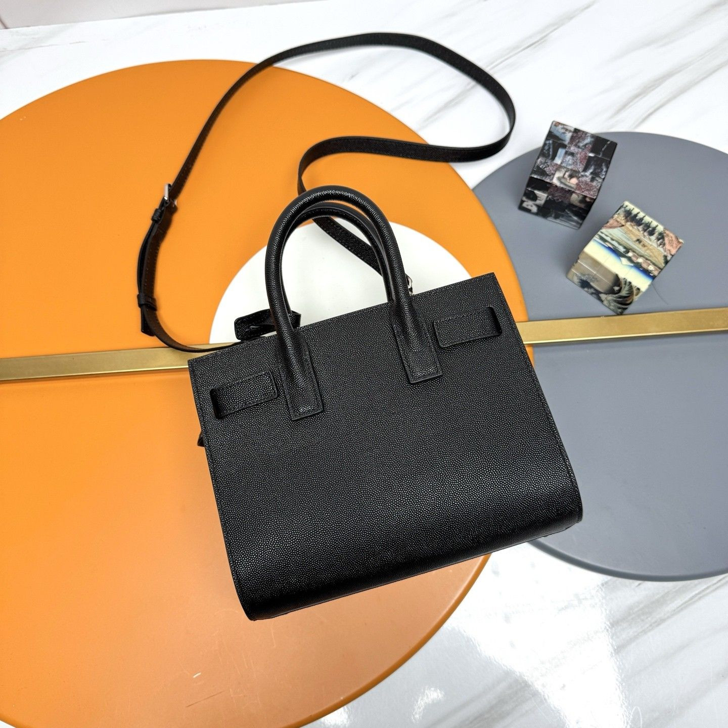 YSL SAC DE JOUR IN GRAINED LEATHER NANO 22x17x9cm - Image 3