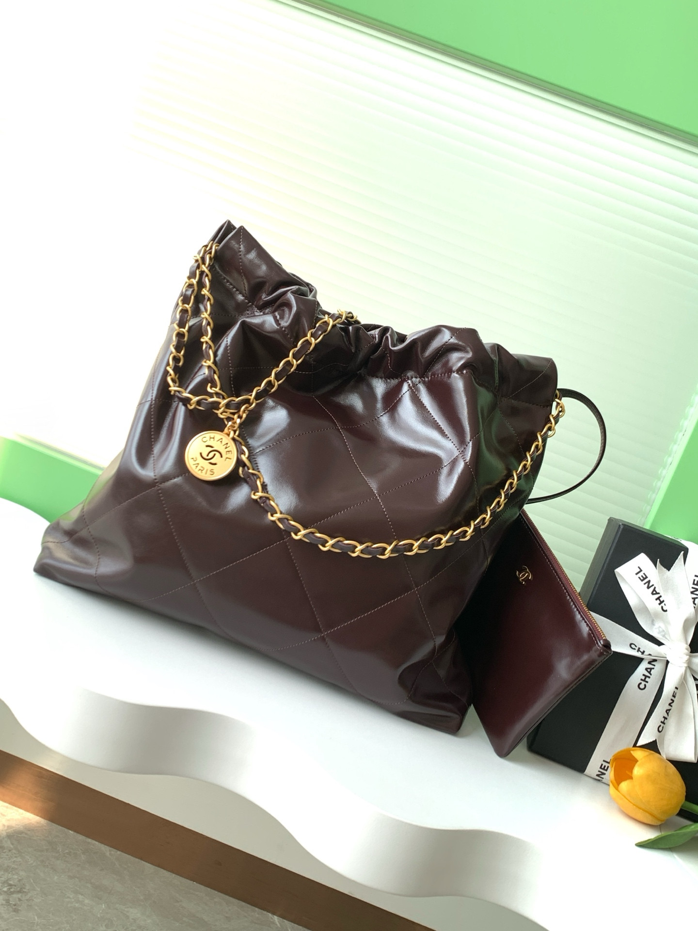 CHANEL 22 HANDBAG AS3261 39*42*8 cm - Image 3