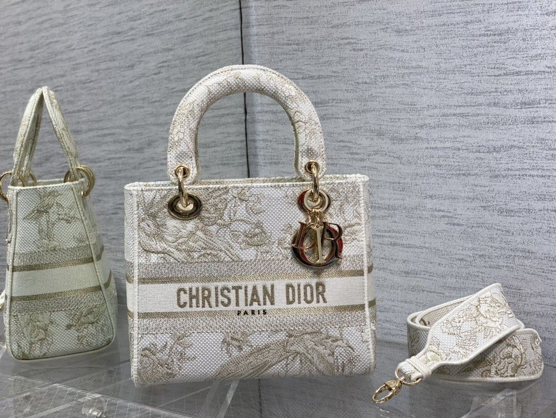 MEDIUM DIOR LADY D-LITE BAG 24 x 20 x 11 cm - Image 2