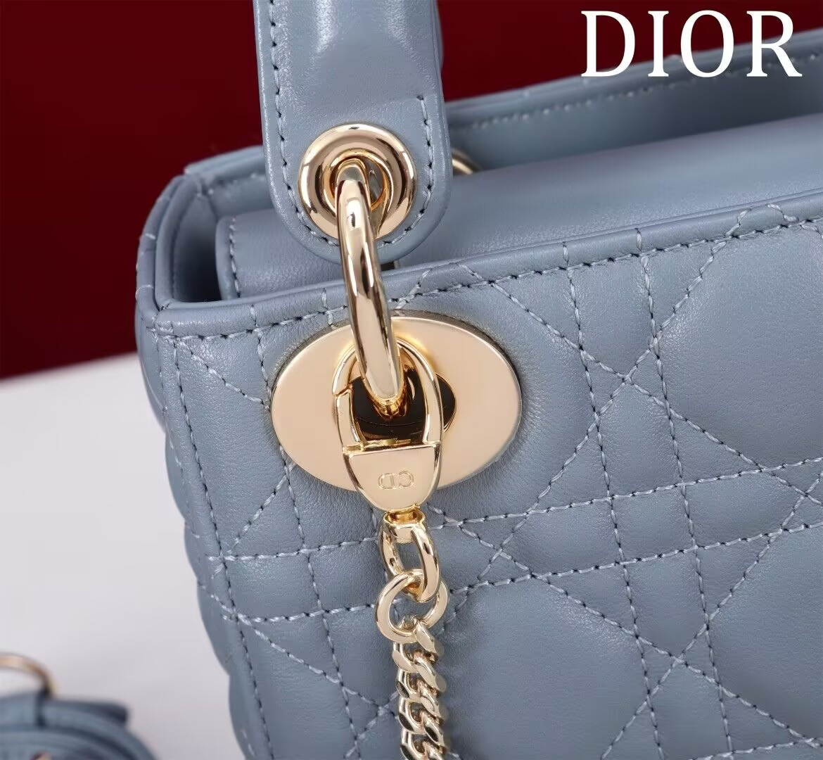 Dior Mini Lady Bag 17x7x15cm - Image 9