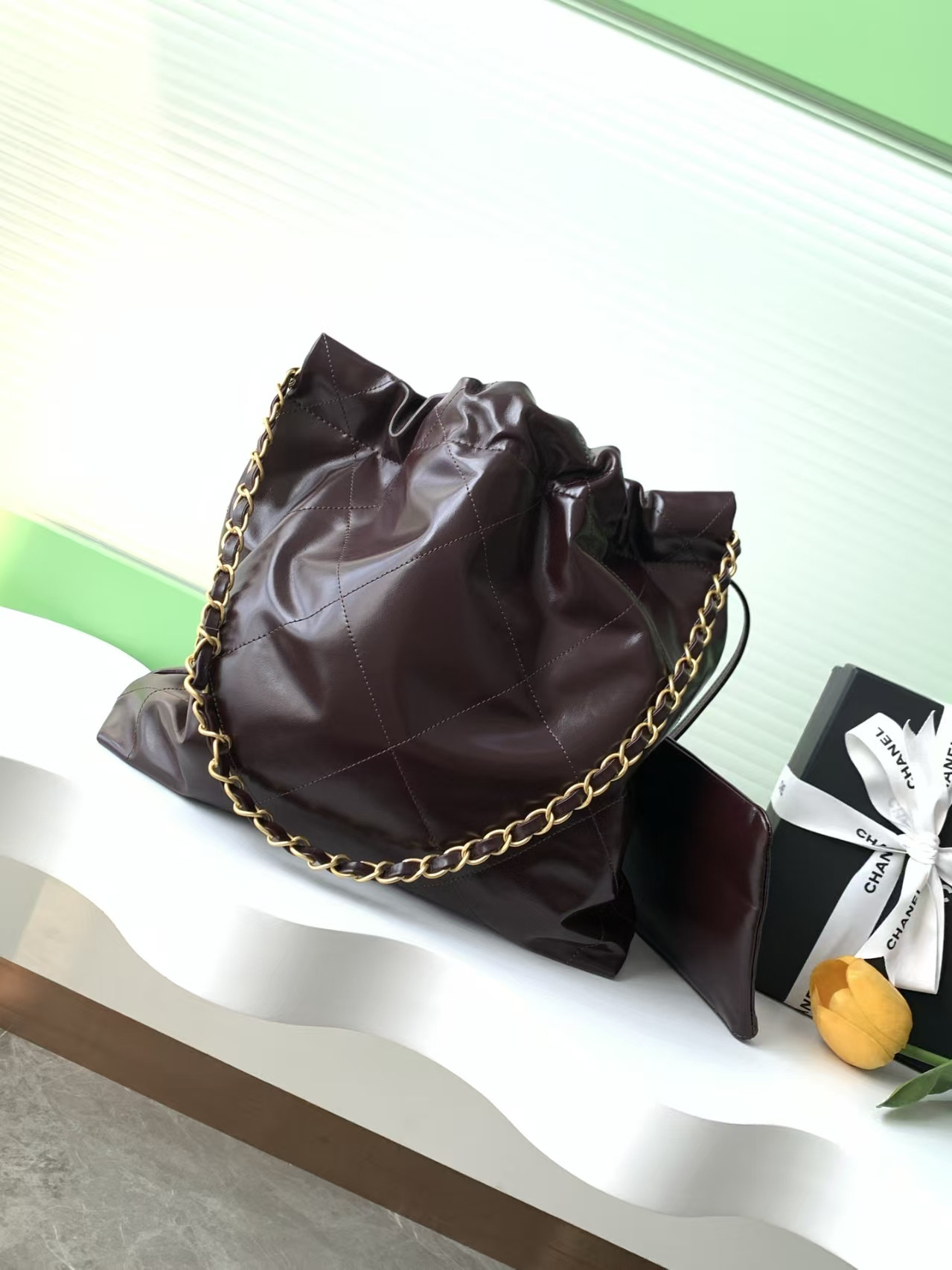 CHANEL 22 SMALL HANDBAG 35x37x7cm - Image 3