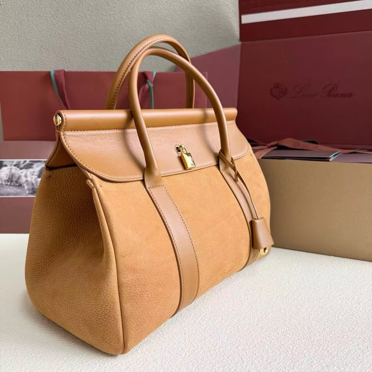 Loro Piana Loom bag L25 25x18x12.5cm - Image 4
