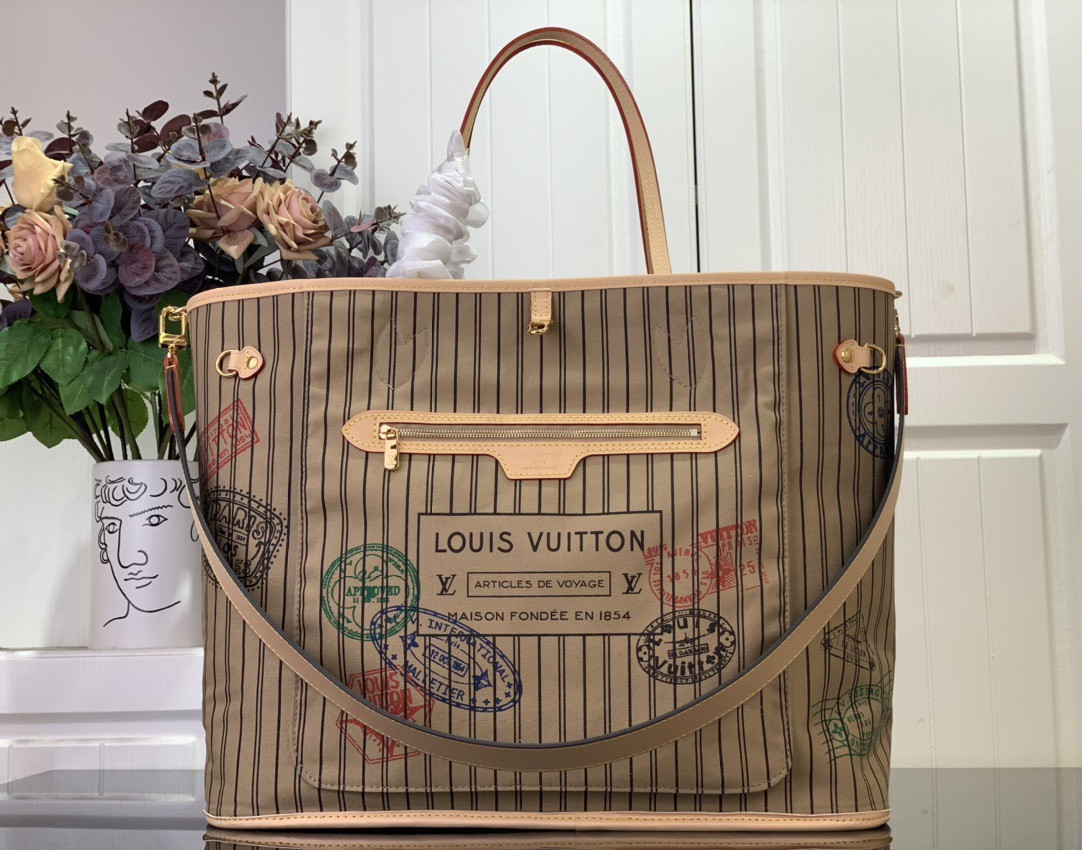LV Neverfull Bandoulière Inside Out GM M11948 39x32x19cm - Image 2