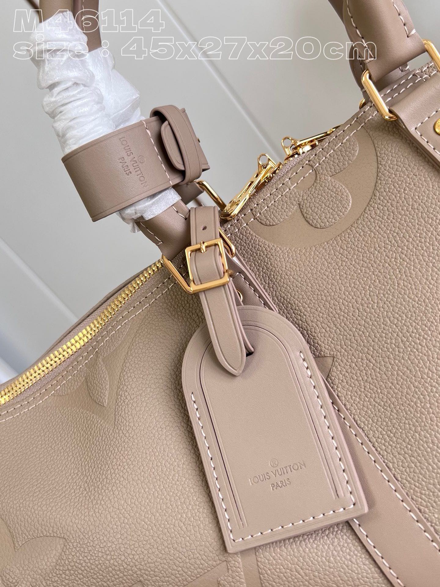 LV KEEPALL Bandoulière 45 Travel Bag M46114 27x20x45cm - Image 8