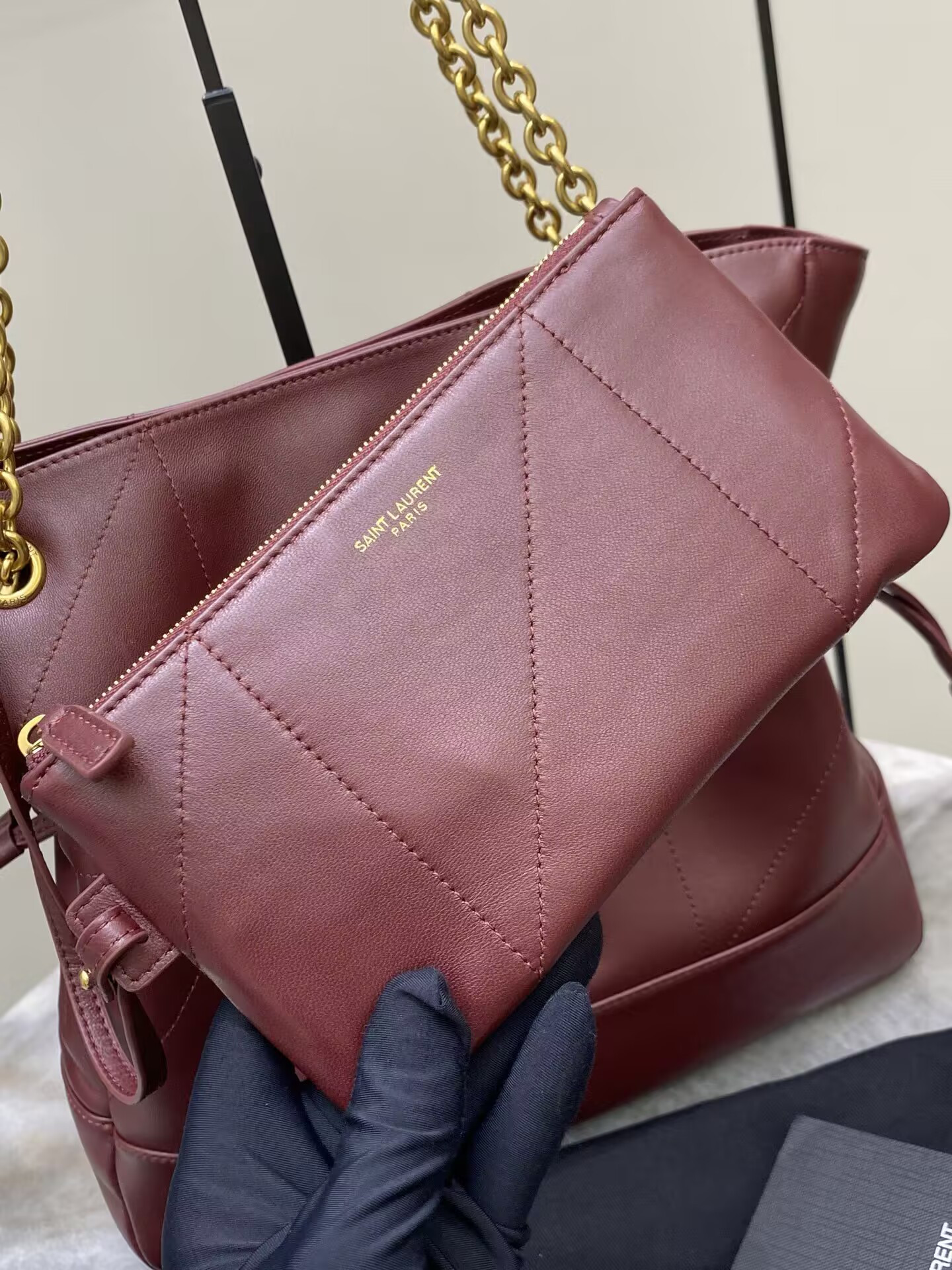 YSL JAMIE SHOPPING SMALL IN LAMBSKIN 28x29x8cm - Image 7