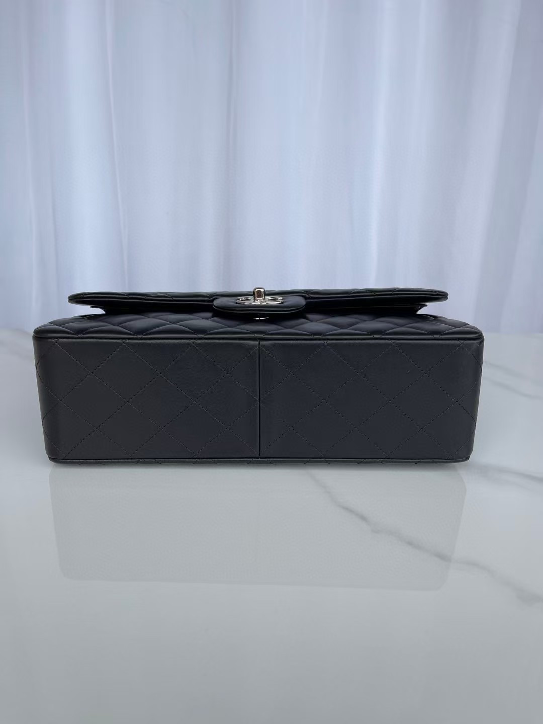 Chanel Classic Flap Jumbo 30cm CF shiny black 19.5×30×10cm - Image 5