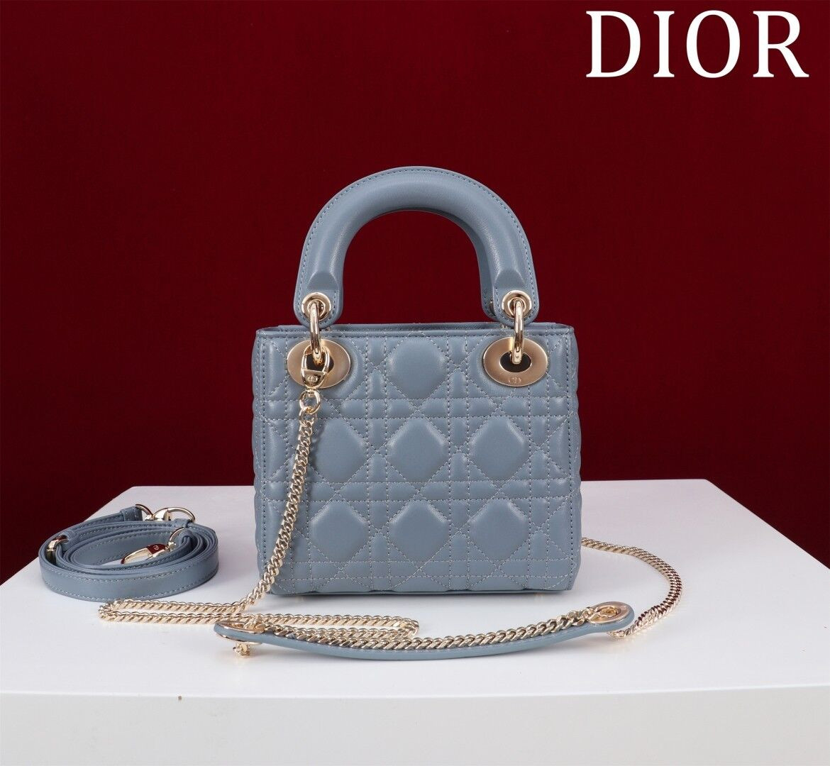 Dior Mini Lady Bag 17x7x15cm - Image 3