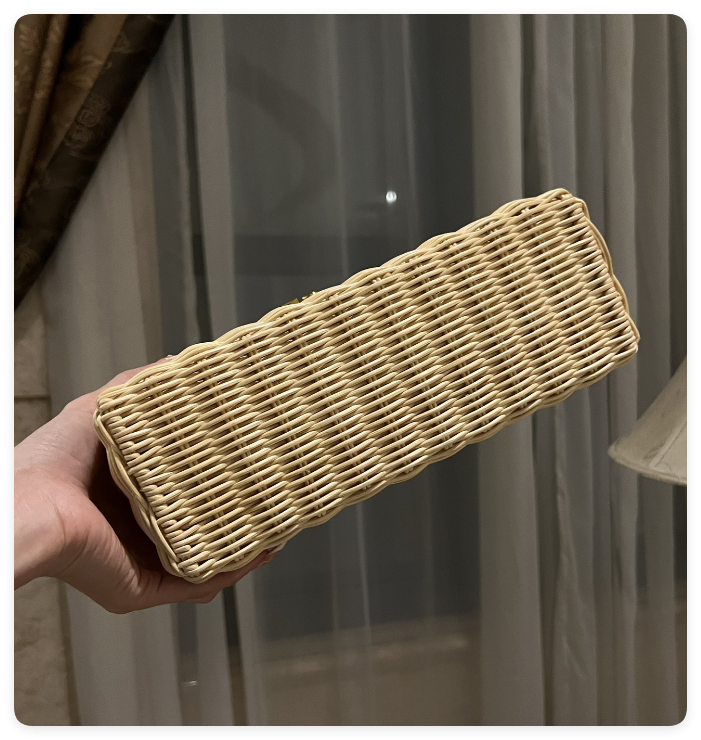 Loro Piana Extra Pocket L27 Wicker Bag FAN4043 (27*16*10cm) - Image 4
