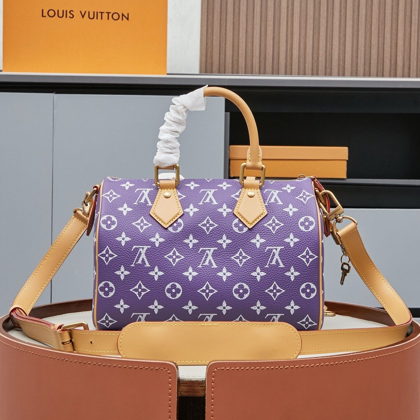 LV Speedy P9 Bandoulière M11562 25 25x15x15cm - Image 3