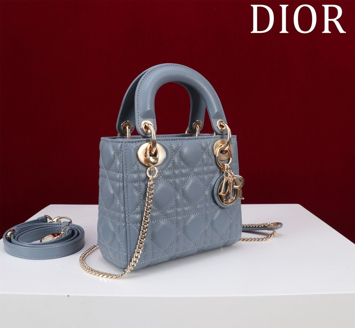 Dior Mini Lady Bag 17x7x15cm - Image 4