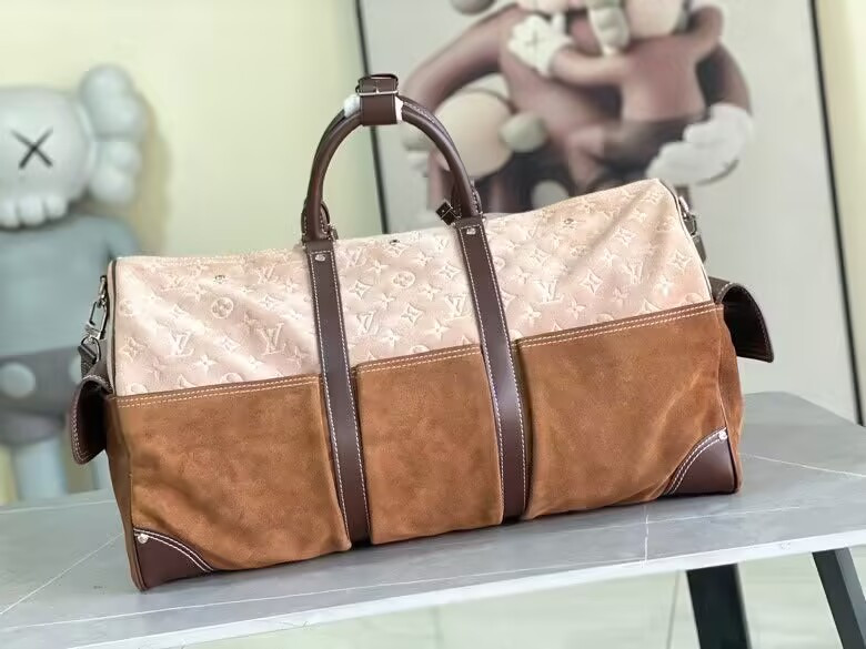 LV KEEPALL Bandoulière 50 Travel Bag M26127 29x23x50cm - Image 3